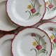 6 assiettes creuses vintage terre de fer Salins modèle Pierrette