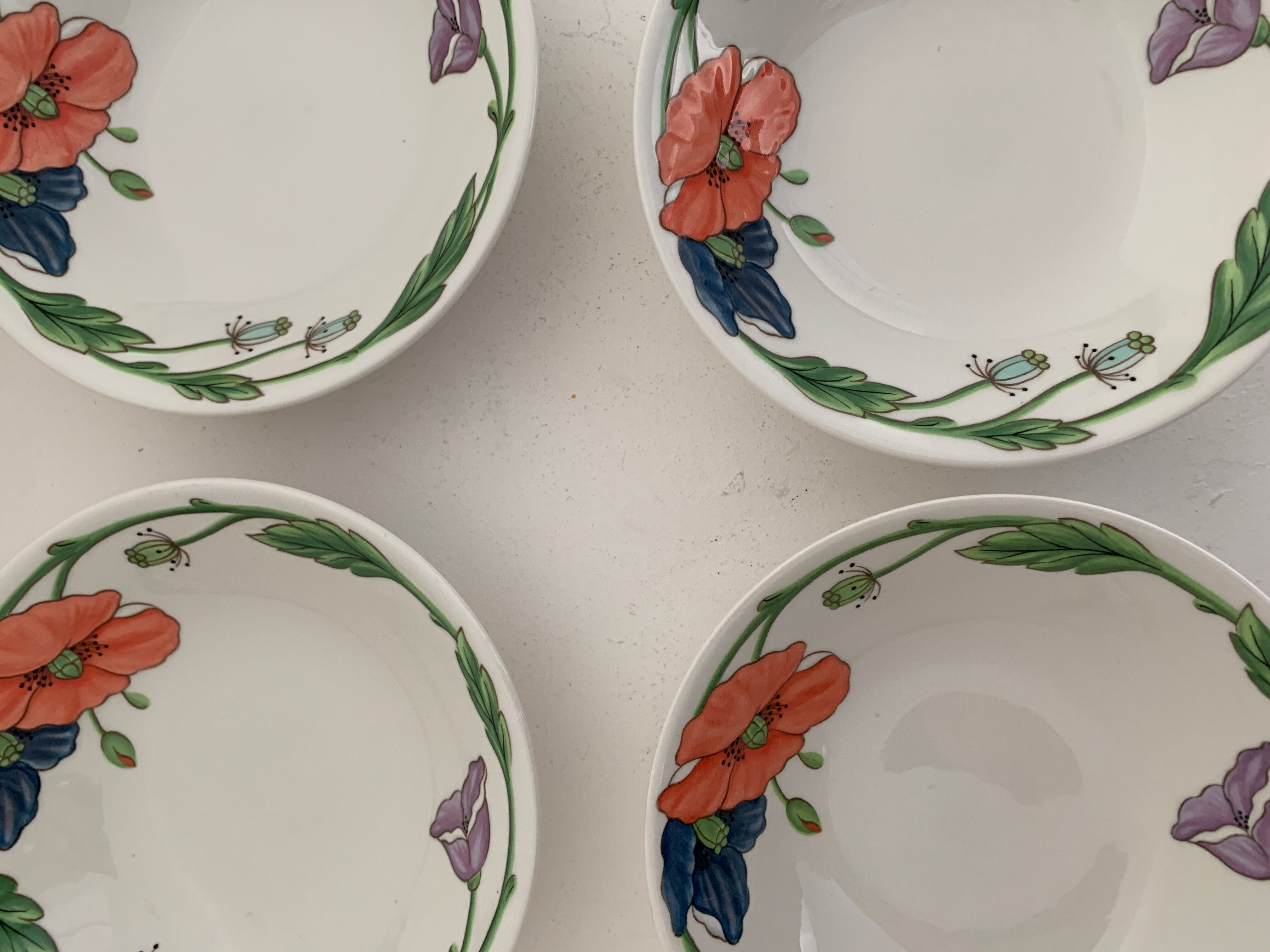 8 cups or ramekins Villeroy and Boch, contemporary Amapola model