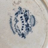 2 hollow plates Bertha Sarreguemines