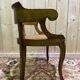 Fauteuil de bureau Louis Philippe en noyer et cannage
