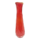 Bean vase, red glass, Ząbkowice, Poland, 1970s