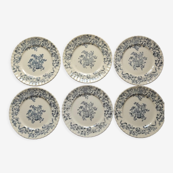 Antique plates in iron earth Lonchamp - Ribbon