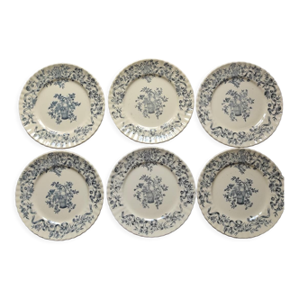 Antique plates in iron earth Lonchamp - Ribbon