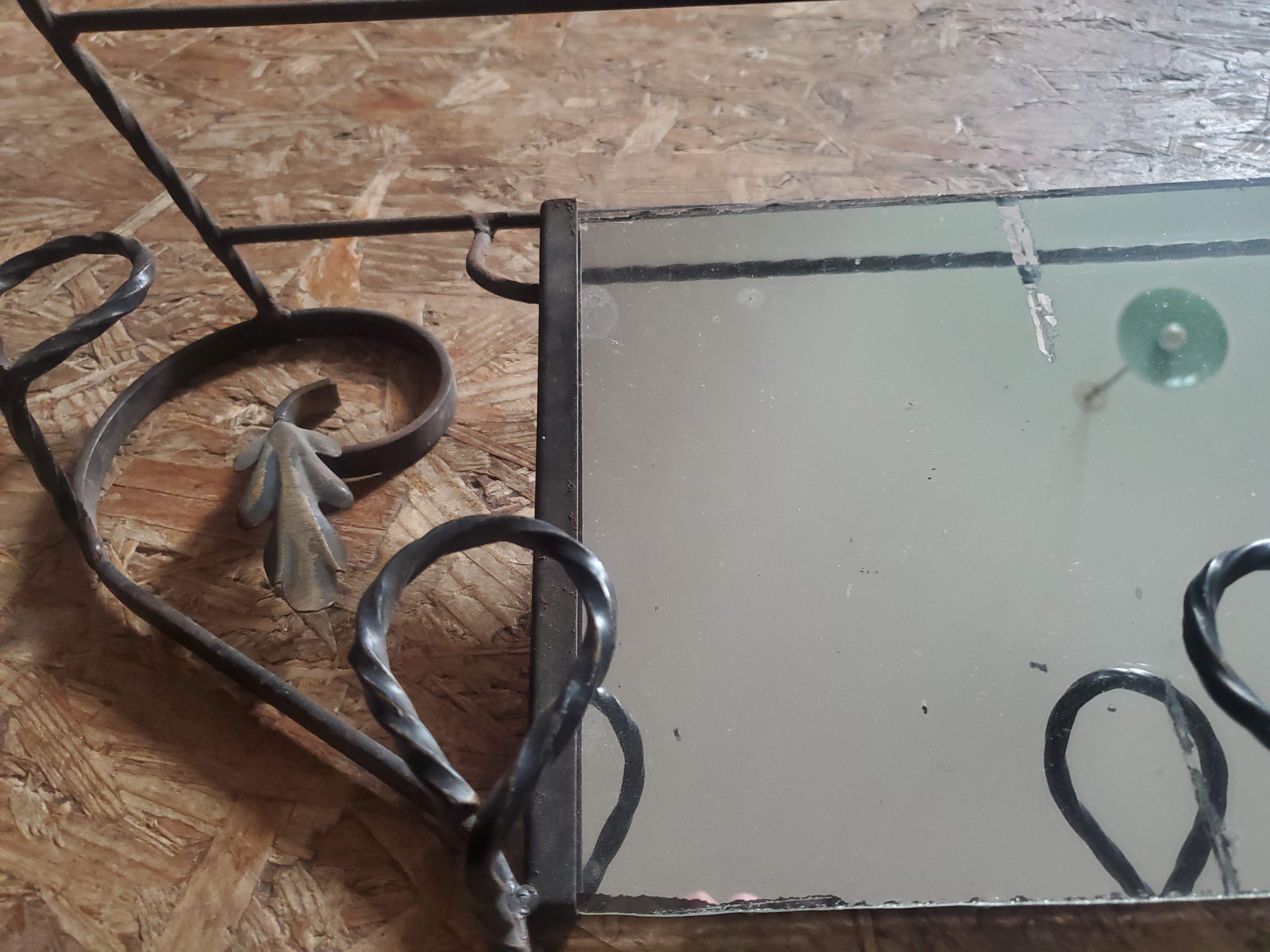 Wrought iron coat rack