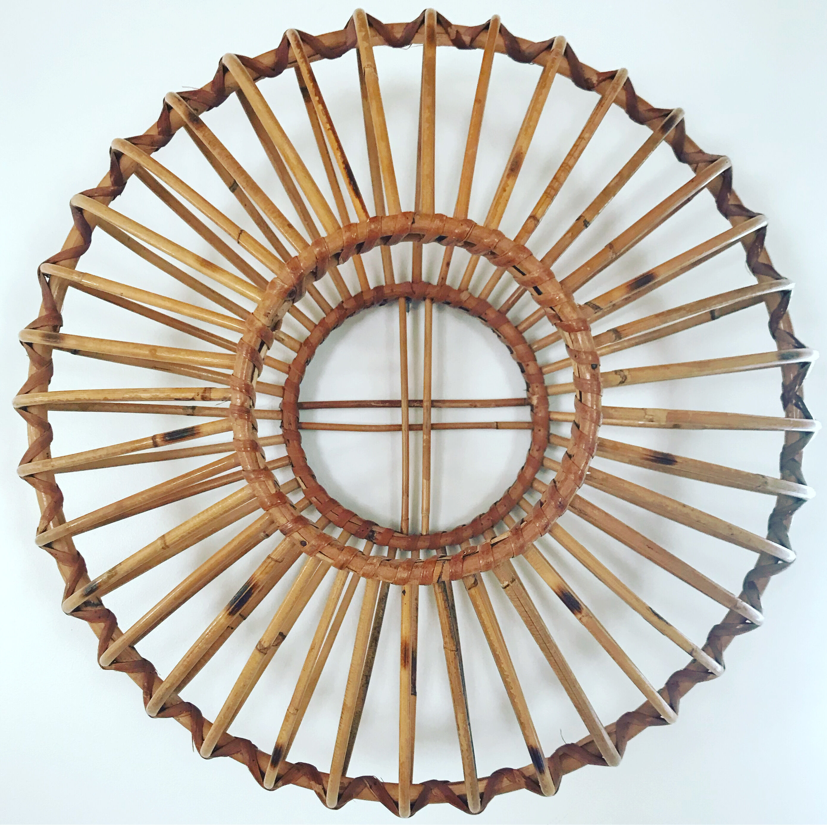 Vintage rattan pendant lamp