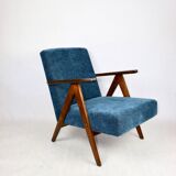 Vintage classic armchair like VAR grey - blue jeans