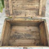Old wooden chest - industrial decor....