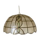 Art Nouveau mother-of-pearl pendant lamp
