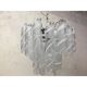 Murano Glass Chandelier "Virgola" Made in Italy Venini Style