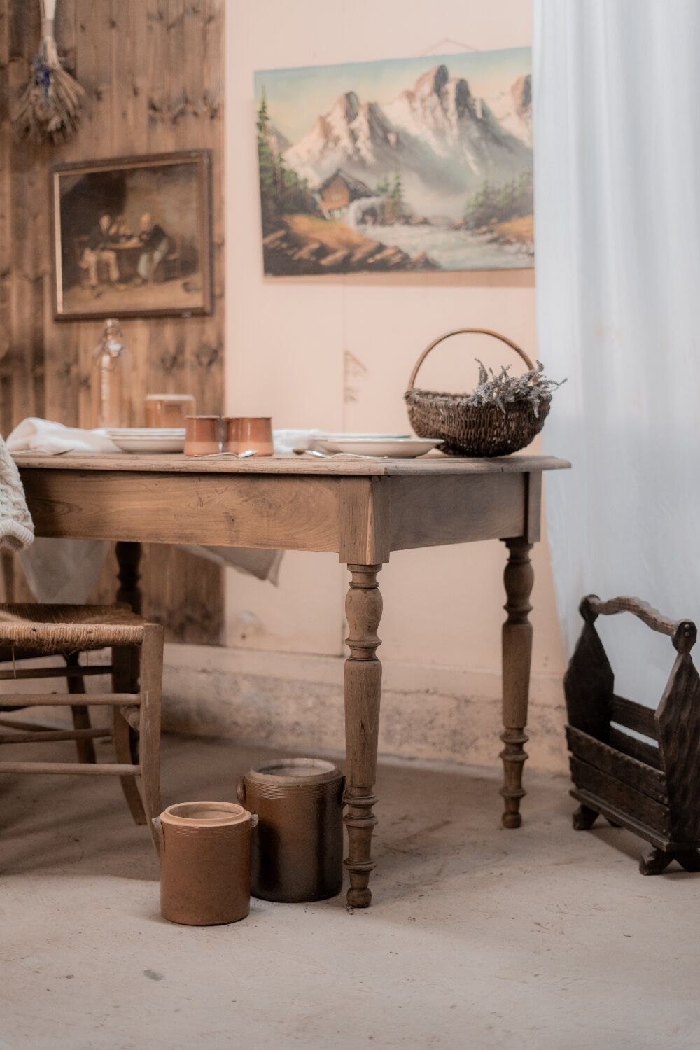 Renovated antique table