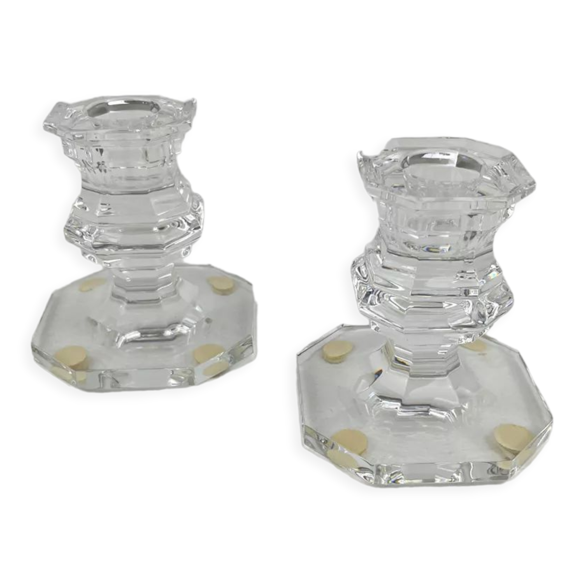 Baccarat table candlesticks Harcourt model crystal
