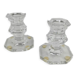 Baccarat table candlesticks Harcourt model crystal