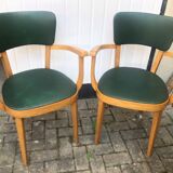 2 60s Baumann armchairs