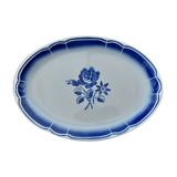 Flat oval faience of Badonviller