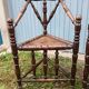 2 antique Scandinavian corner chairs/armchairs