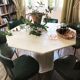 Travertine dining table