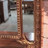 Miroir à réserves en bois doré XIXème 170x110cm