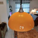 Vintage opaline orange pendant lamp “viro”