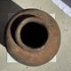 Borneo vase in brown terracotta (2) H35 D23