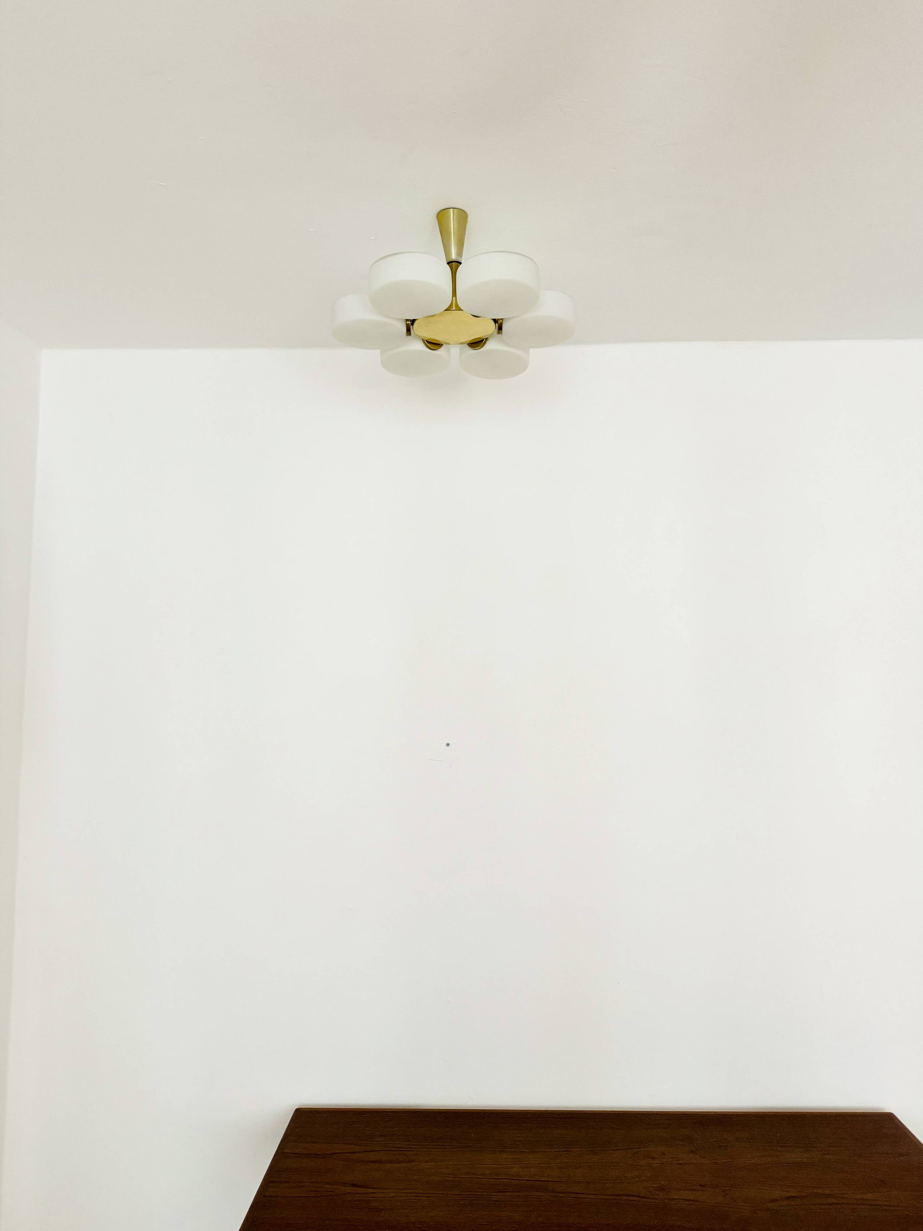 Opaline Sputnik Chandelier by Kaiser Leuchten