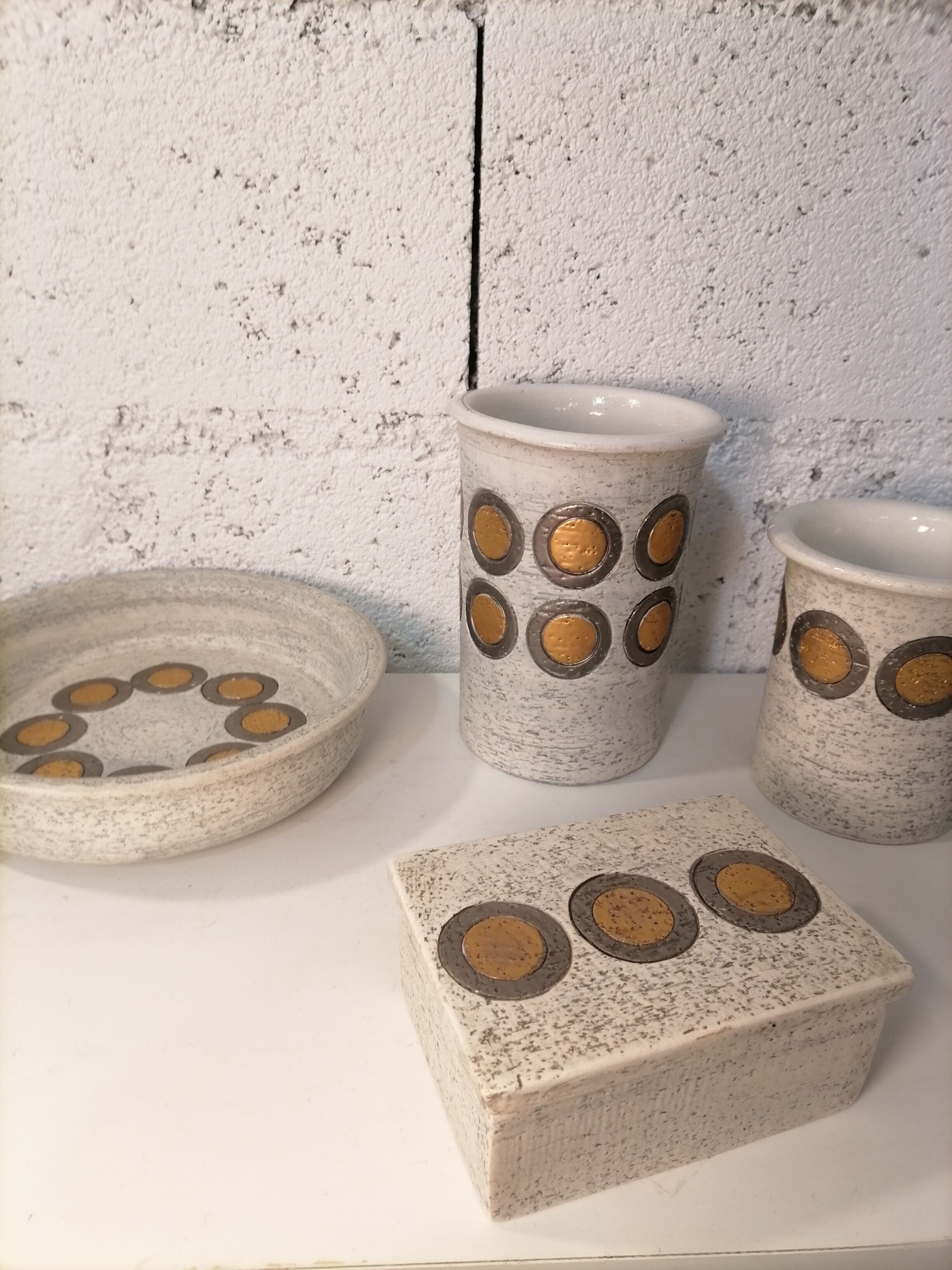 Bitossi Golden Ceramic Lot 1960