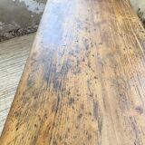 Pine and oak + walnut farmhouse table 1950