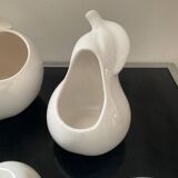 Set of 6 vintage ceramic fruit vases/cachepots