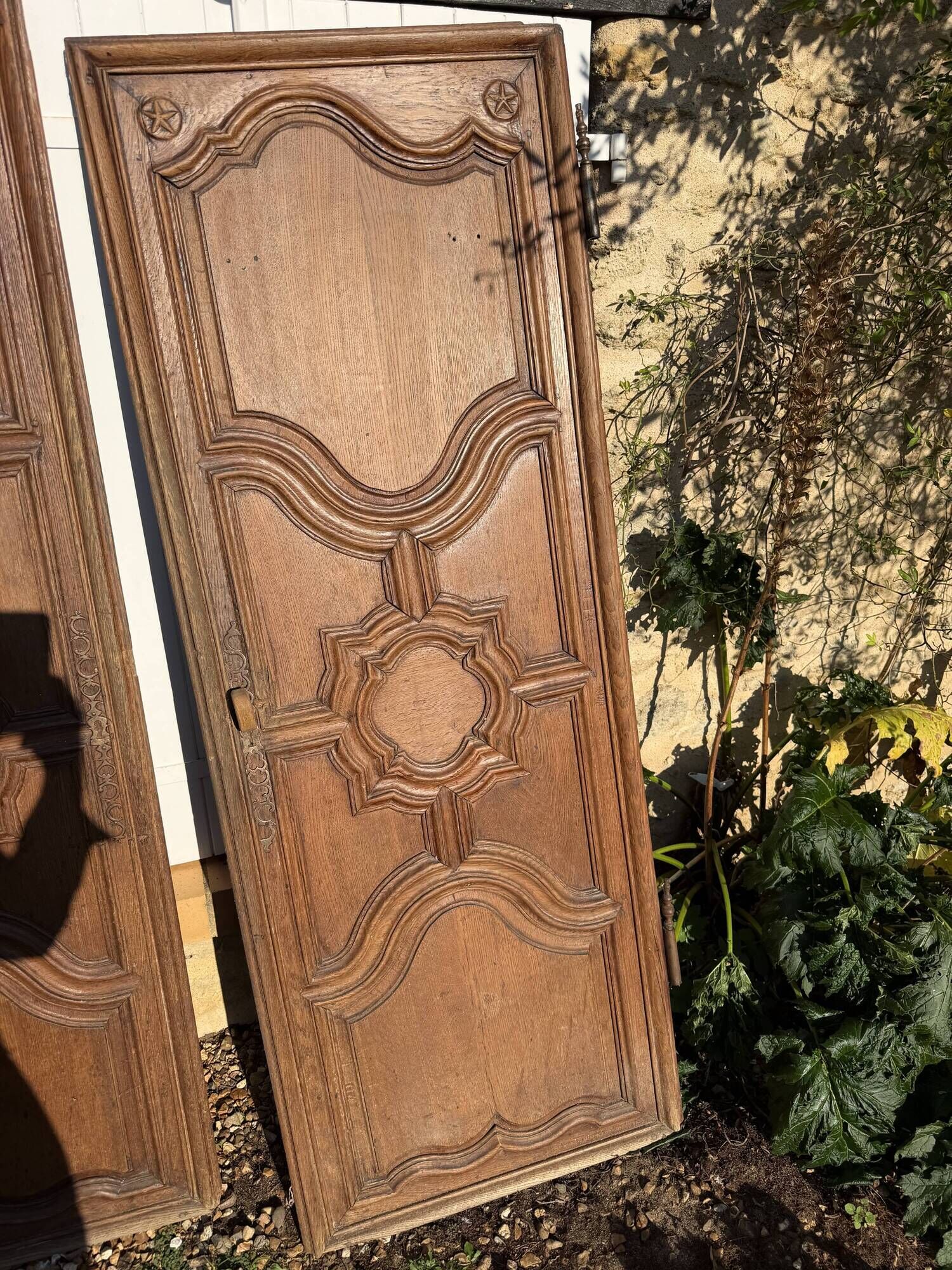 Solid oak doors of a gentleman's residence