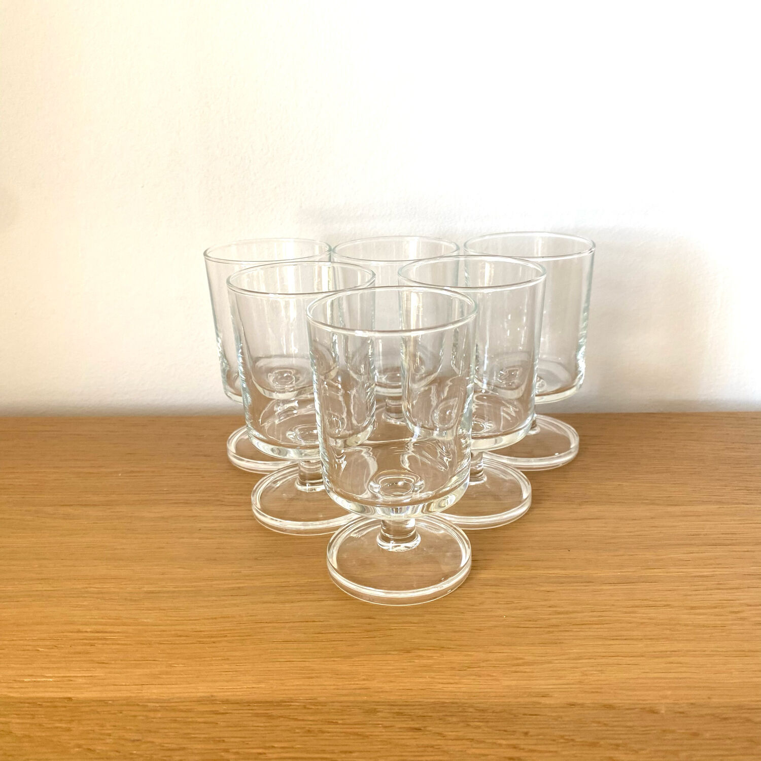 Luminarc transparent rider white wine glass service