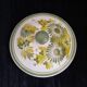 Soup tureen / Sweet jar in HB Quimper earthenware with green and yellow floral decoration - S
