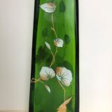 Large enamelled glass vase