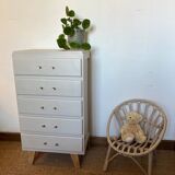 Vintage chiffonier with compass feet