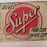 Plaque publicitaire Super