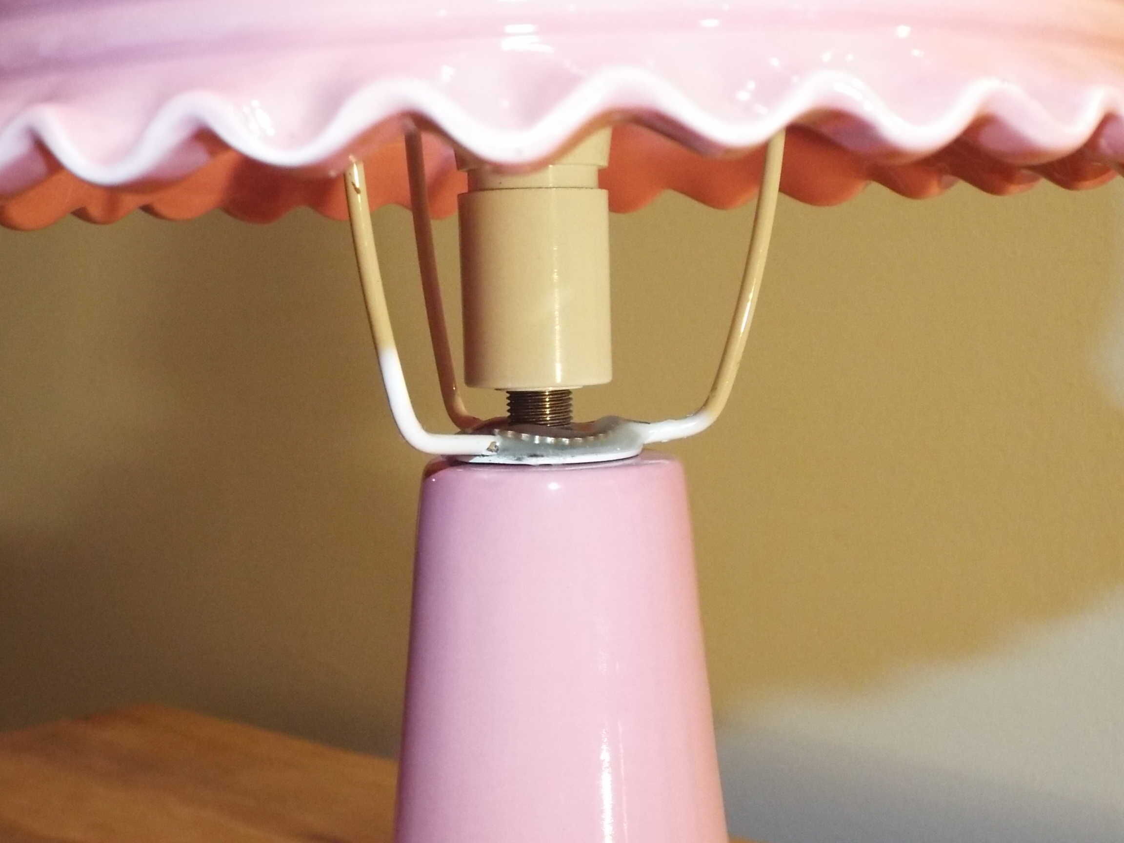 Pair of ceramic lamps