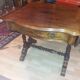 Philipparde drop-leaf side table in Cuban mahogany, circa 1850