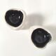 Set of two ceramic Fluocaril advertising ashtrays