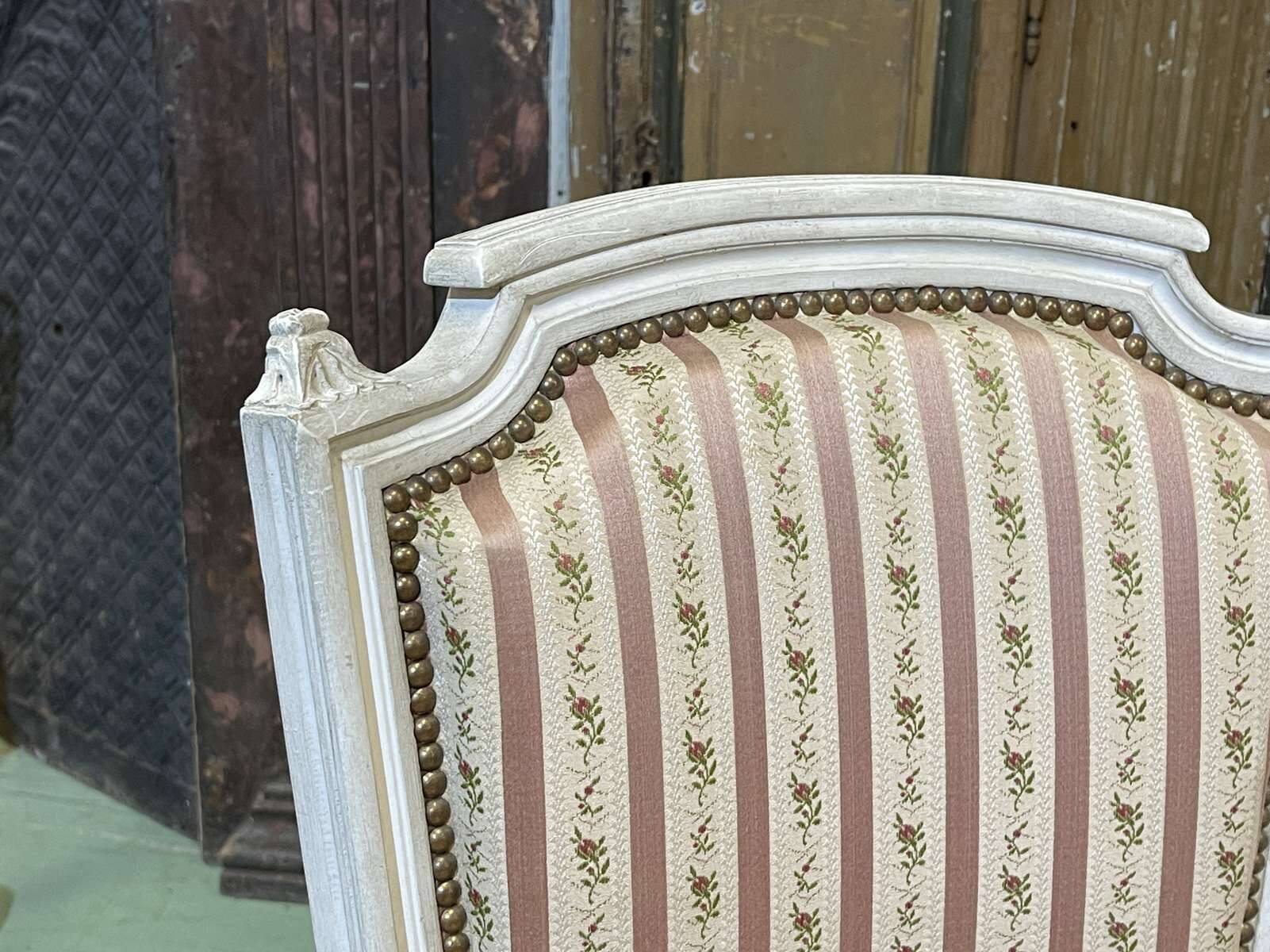 Pair of Louis XV style armchairs from the 1970s in beech.