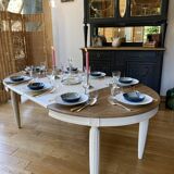 Table extensible rénovée couverts
