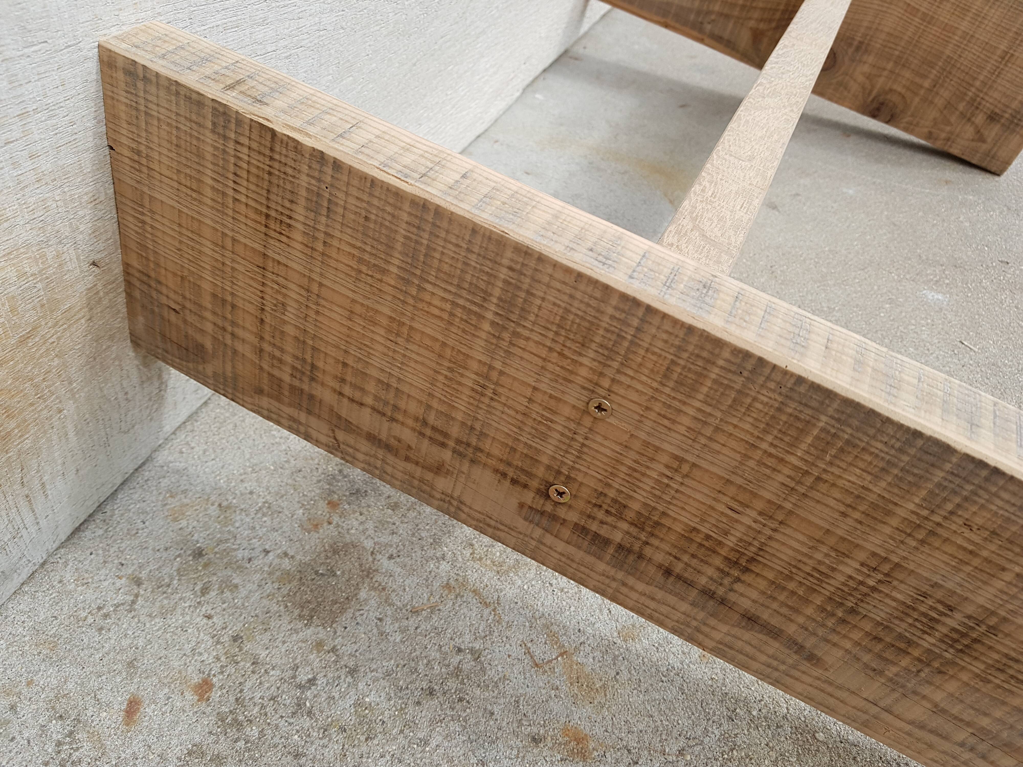 Small old wooden bench