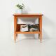 Scandinavian coffee table with display shelf