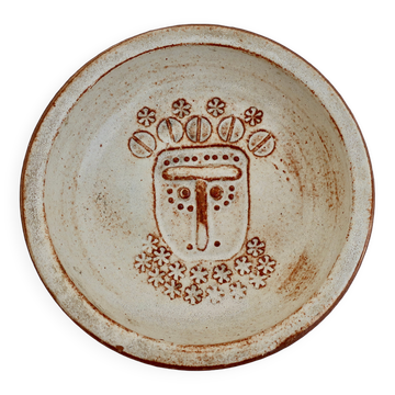 Vallauris empty pocket bowl, ceramic signed by Alain Rufas, around 1960/70.