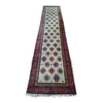Handmade Sinkiang hallway rug 333x74cm