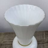 White opaline vase