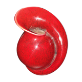Ceramic rose heart vase by Fred and Andrée Stocker circa 1950