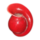 Vase coeur de rose en céramique par Fred et Andrée Stocker vers 1950