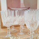 Stemmed glass chiseled glasses