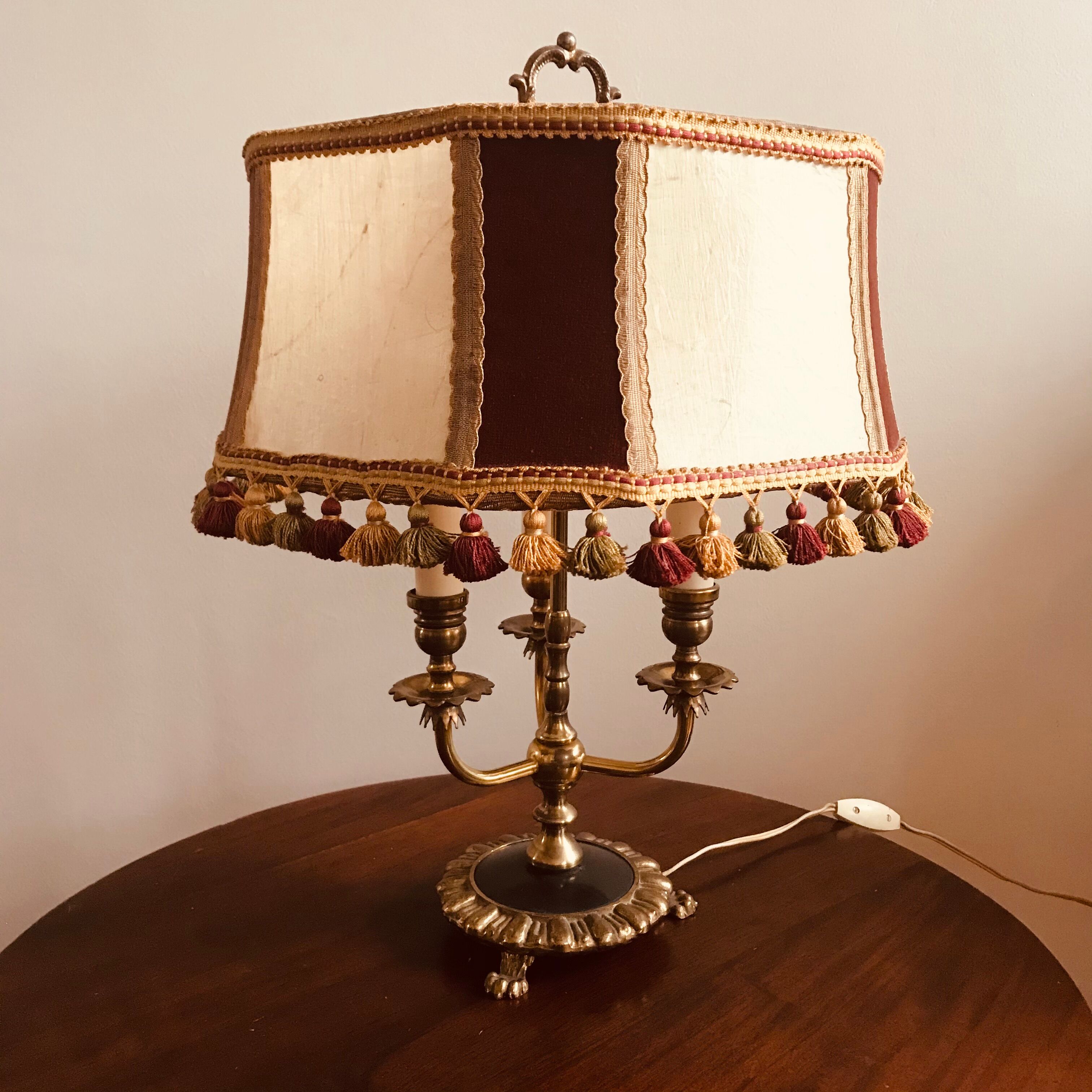 Large bronze hot water bottle lamp height 50 cm