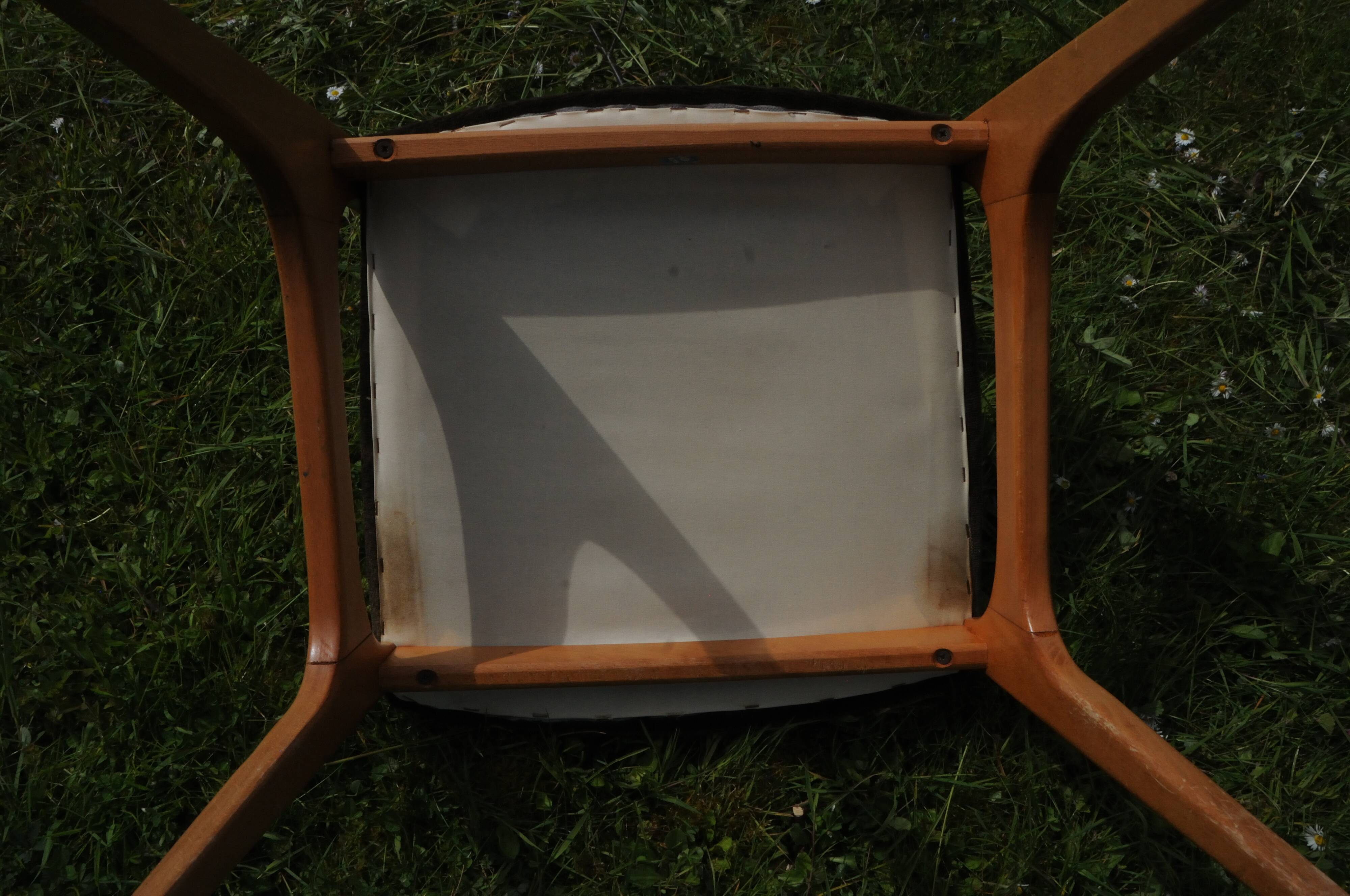6 Scandinavian dining chairs from the 1960s.