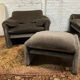 Maralunga armchair and Ottoman by Vico Magistretti 70s