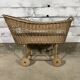 Old wicker cradle